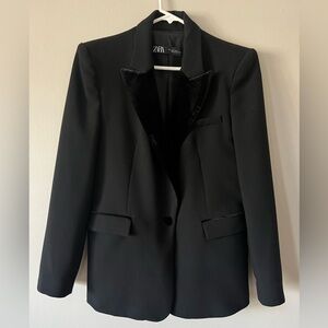 Zara suede blazer , only wore once in good condition!